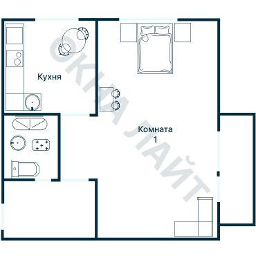 Остекление планировки 3024 дома П-111М