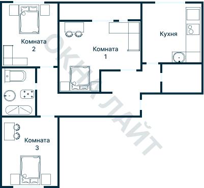 Планировка 3044