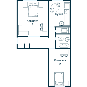 Остекление планировки 3063 дома П-30