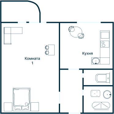 Остекление планировки 3208 дома П-3М