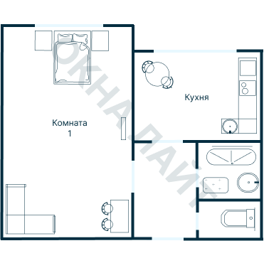 Остекление планировки 3323 дома П-43